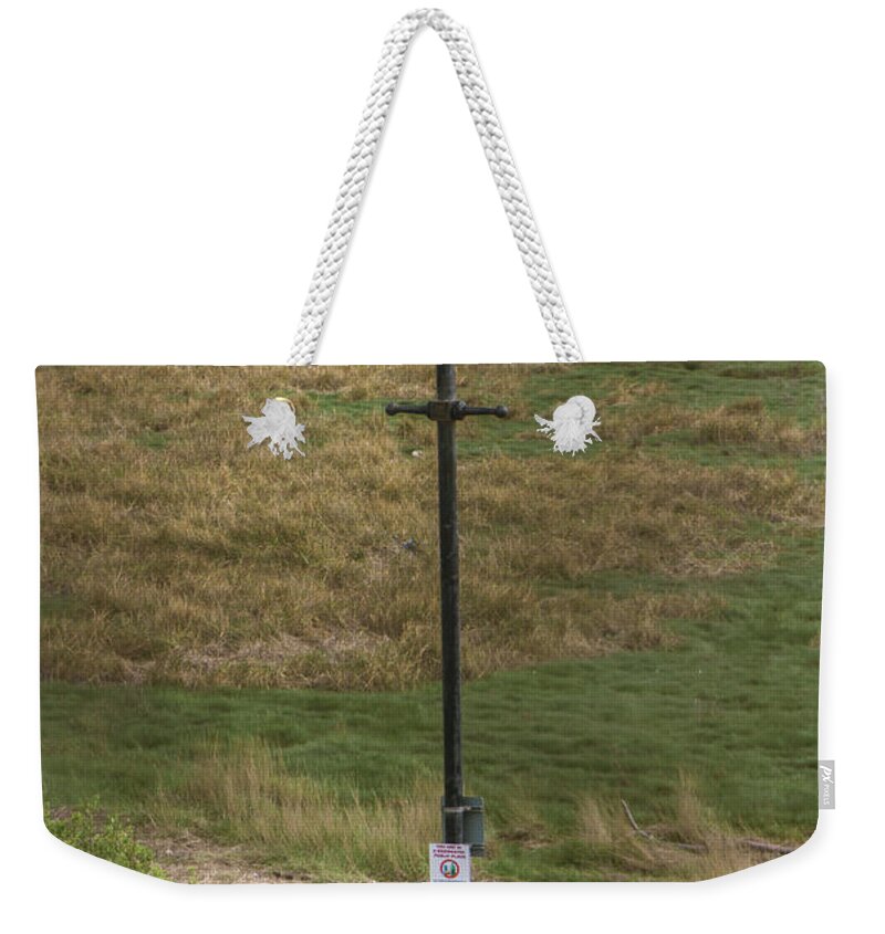 Street Weekender Tote Bag featuring the photograph Gas Light In Lytham St. Annes - England by Doc Braham