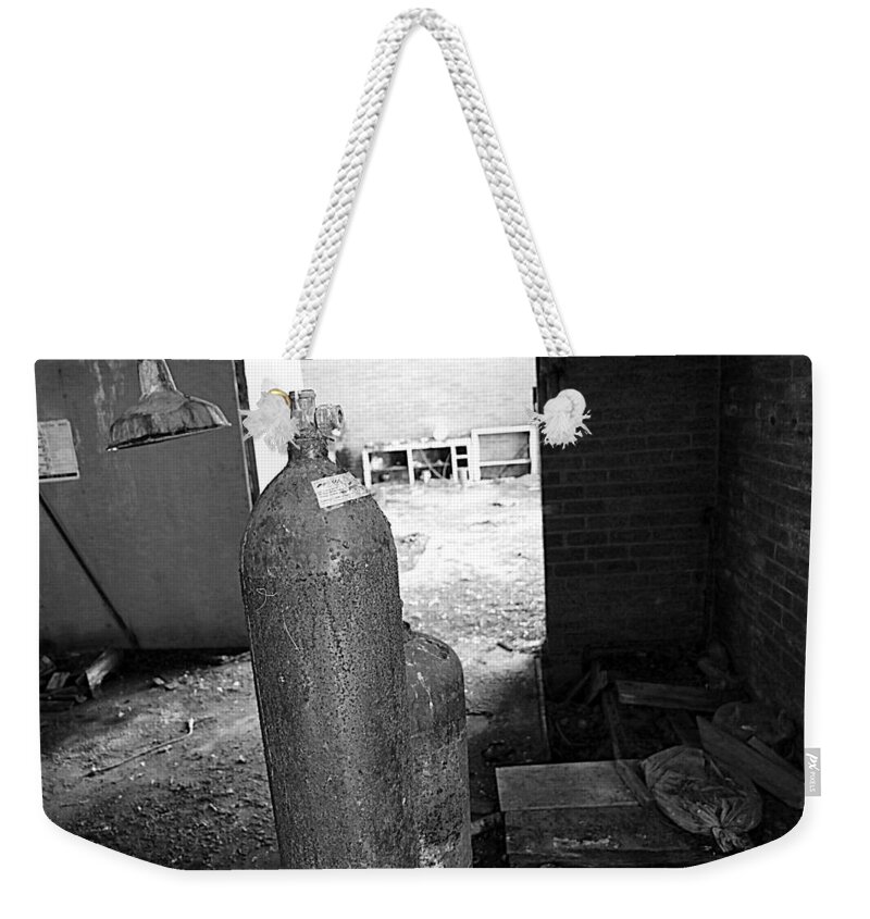 Gas Weekender Tote Bag featuring the photograph Gas tank by Lukasz Ryszka