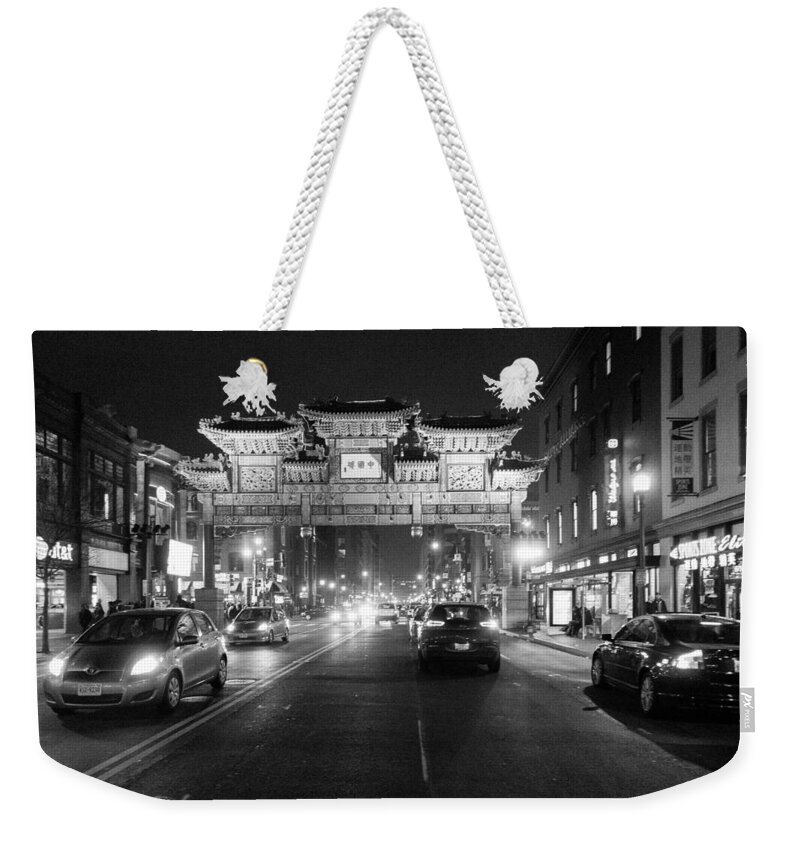 District Of Columbia Weekender Tote Bag featuring the photograph Gateway to Chinatown by SR Green