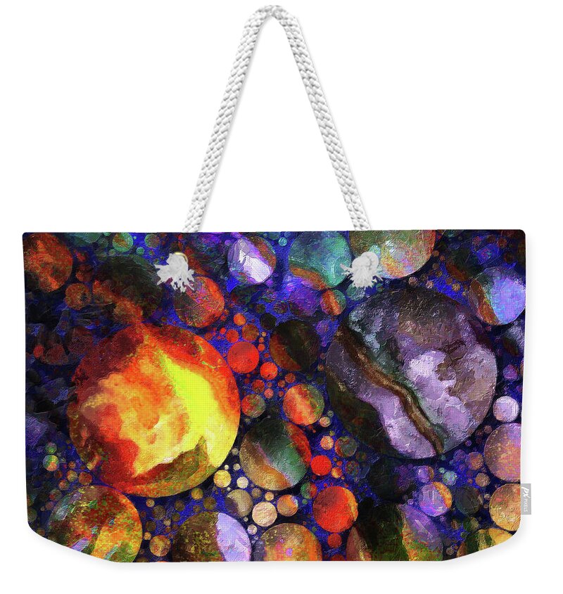 Susaneileenevans Weekender Tote Bag featuring the photograph Gathering of the Planets by Susan Eileen Evans