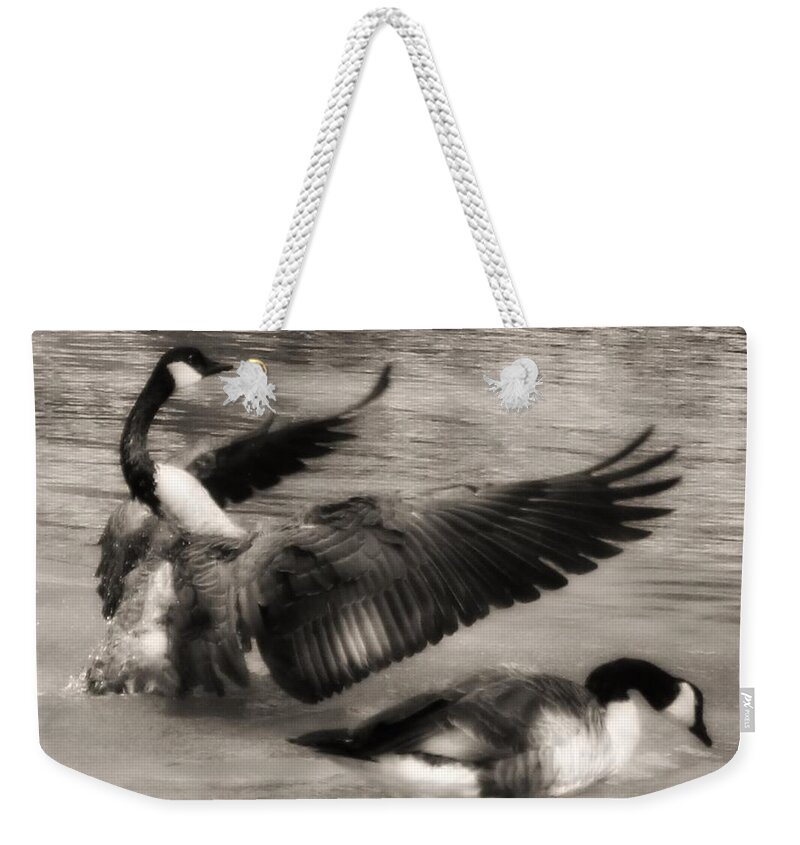 Water Fowl Weekender Tote Bags
