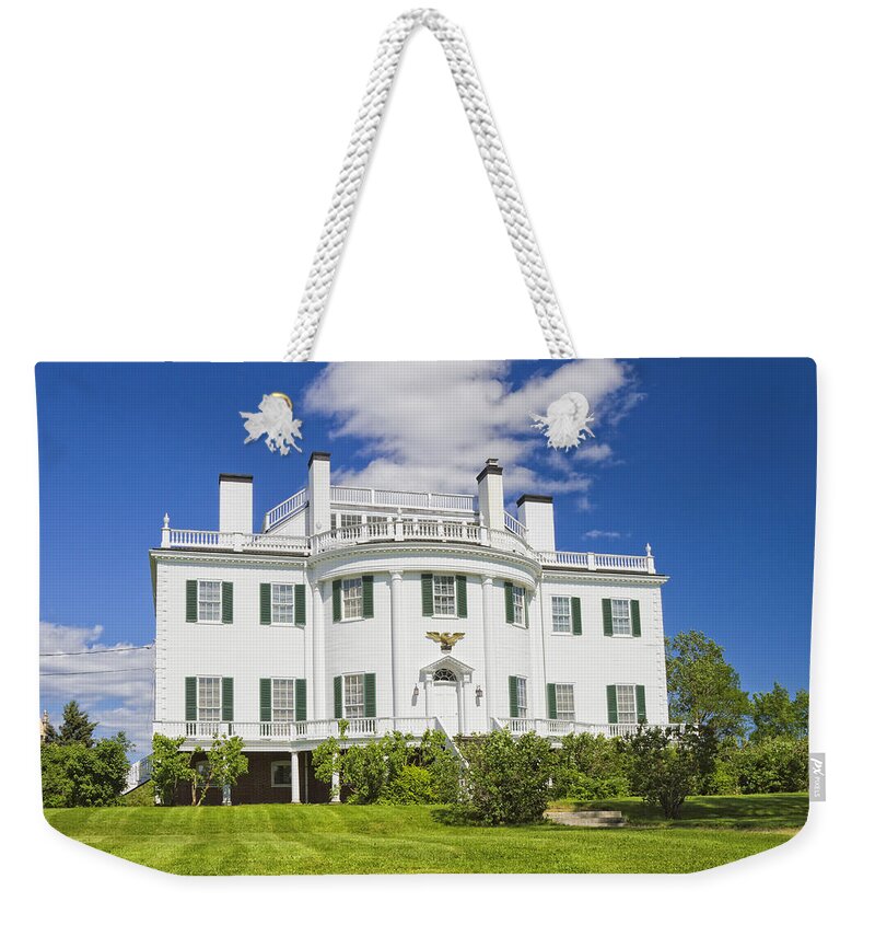 General Henry Knox Weekender Tote Bag featuring the photograph General Henry Knox Estate Thomaston Maine Photo by Keith Webber Jr