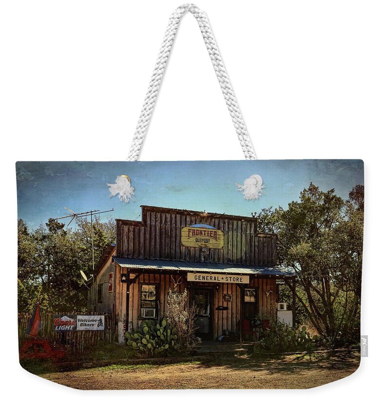 Fredericksburg Weekender Tote Bag featuring the photograph General Store Vintage by Judy Vincent