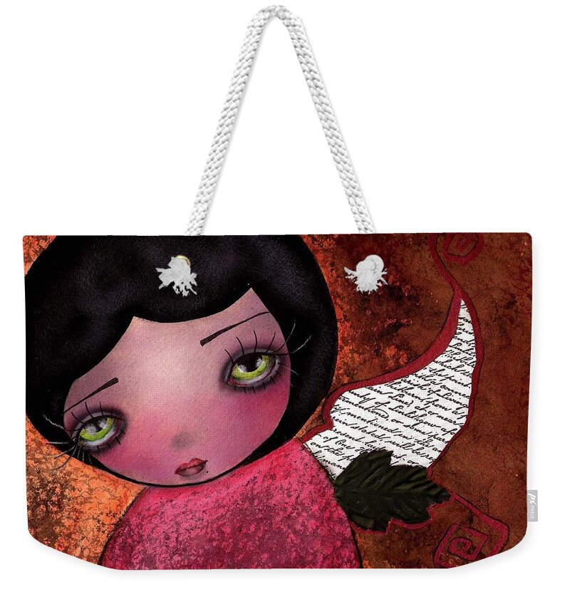 Abril Weekender Tote Bag featuring the painting Genev by Abril Andrade