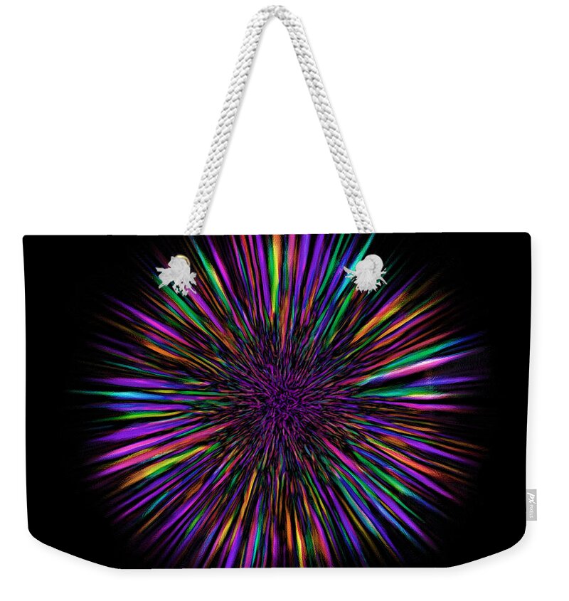 Genome Weekender Tote Bag featuring the digital art Genome burst by Martin Krzywinski