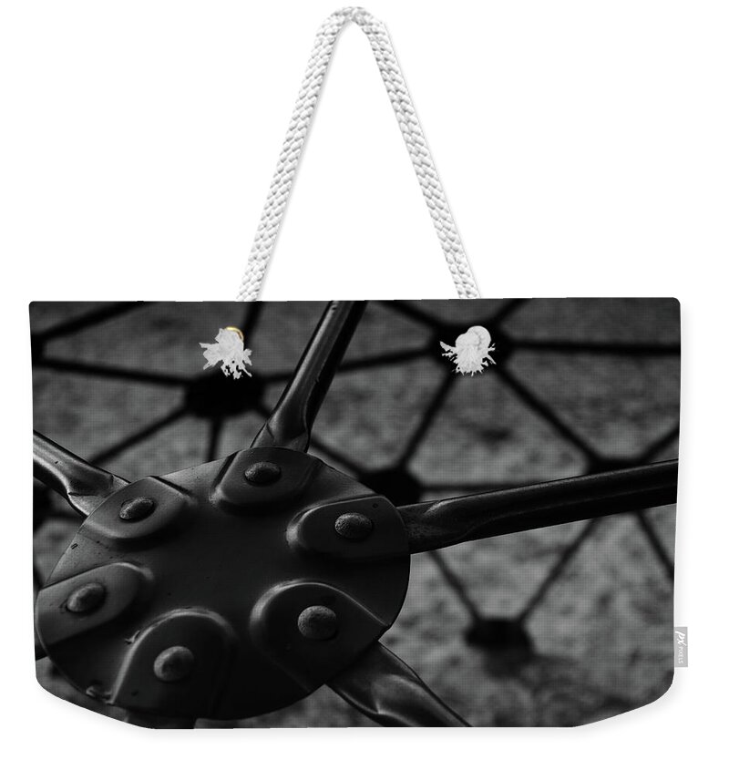 Abstract Weekender Tote Bag featuring the photograph Geodome Climber 2 by Richard Rizzo