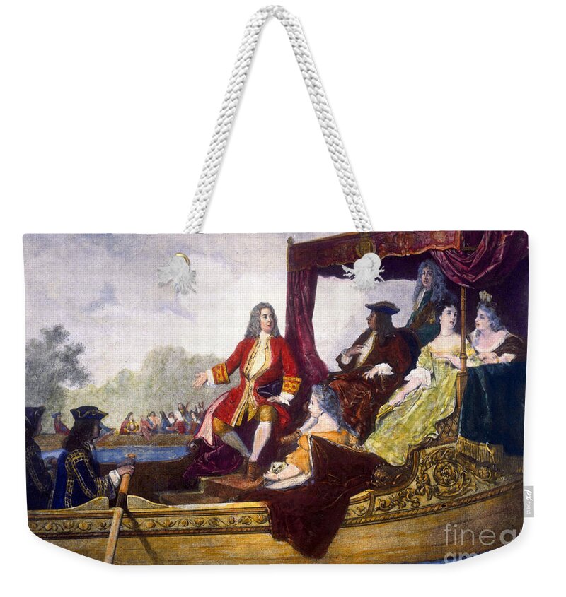 Fine Arts Weekender Tote Bag featuring the photograph George Handel And King George I by Science Source