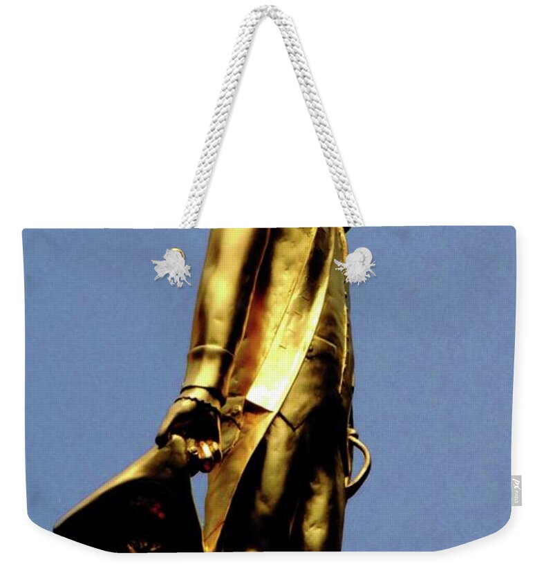Connecticut Weekender Tote Bag featuring the photograph George Washington by Vincent Green