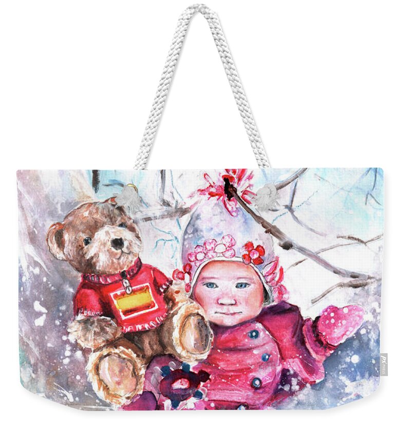 Truffle Mcfurry Weekender Tote Bag featuring the painting Georgia And Pedro by Miki De Goodaboom
