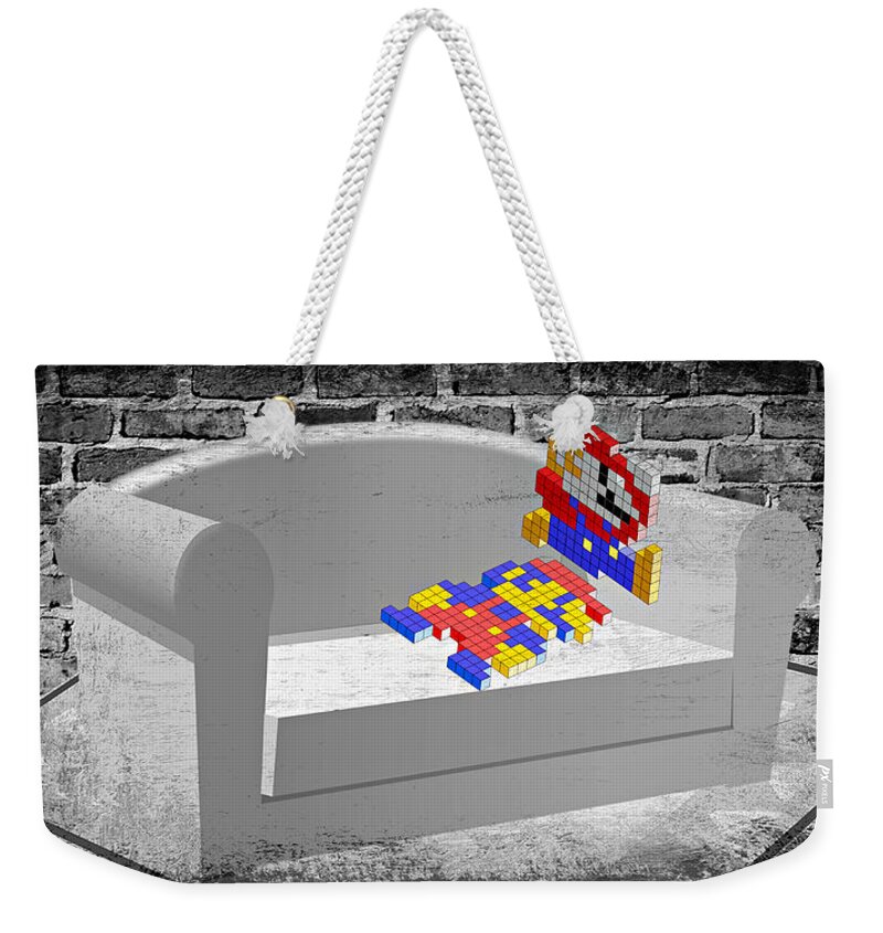 Nintendo Weekender Tote Bag featuring the digital art Get Up And Play by Ally White