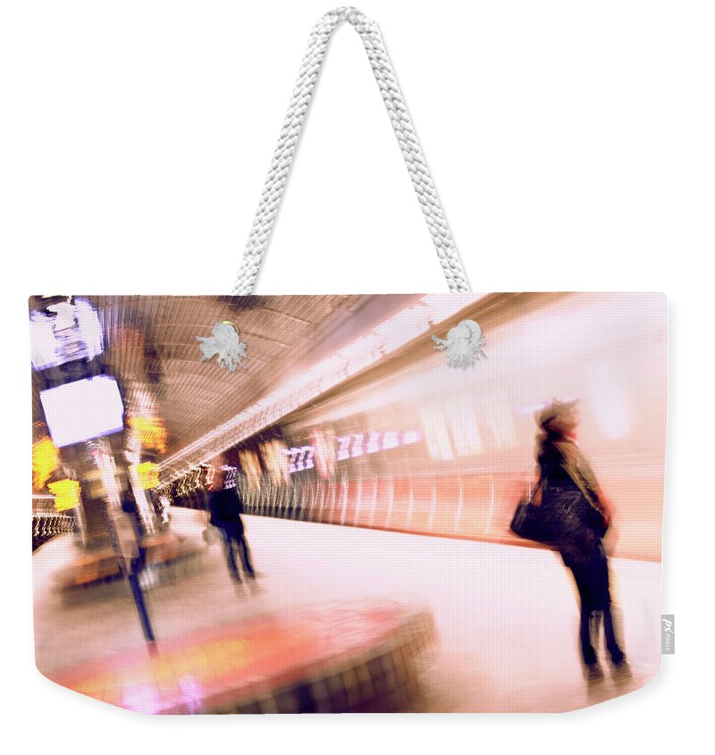 Light Rail Transit Weekender Tote Bag featuring the photograph Getting There by Alexander Shamota