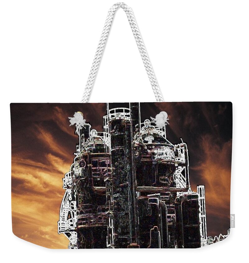 Seattle Weekender Tote Bag featuring the photograph Ghosts of Industy Past by Tim Allen