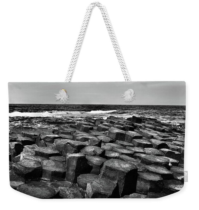 Giant's Causeway Weekender Tote Bag featuring the photograph Giant's Causeway 3 by Terence Davis