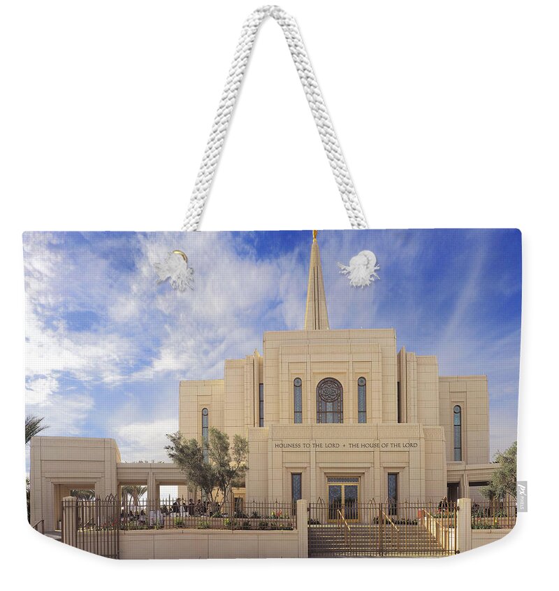 Gilbert Weekender Tote Bag featuring the photograph Gilbert Temple by C H Apperson