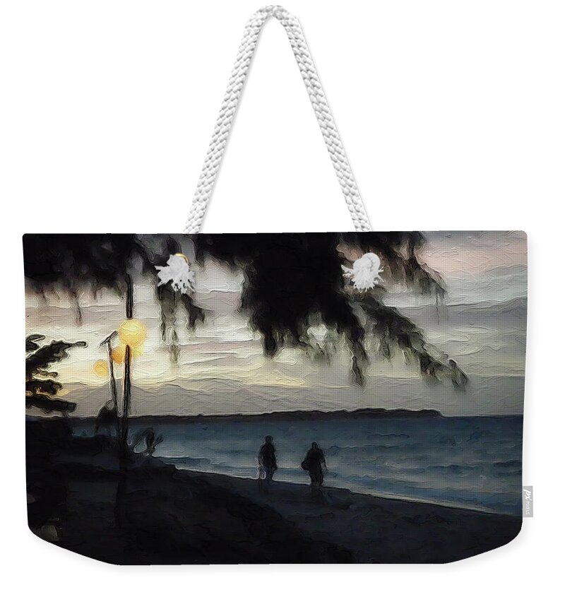 Gili Weekender Tote Bag featuring the photograph Gili Nights by Jamie Johnson