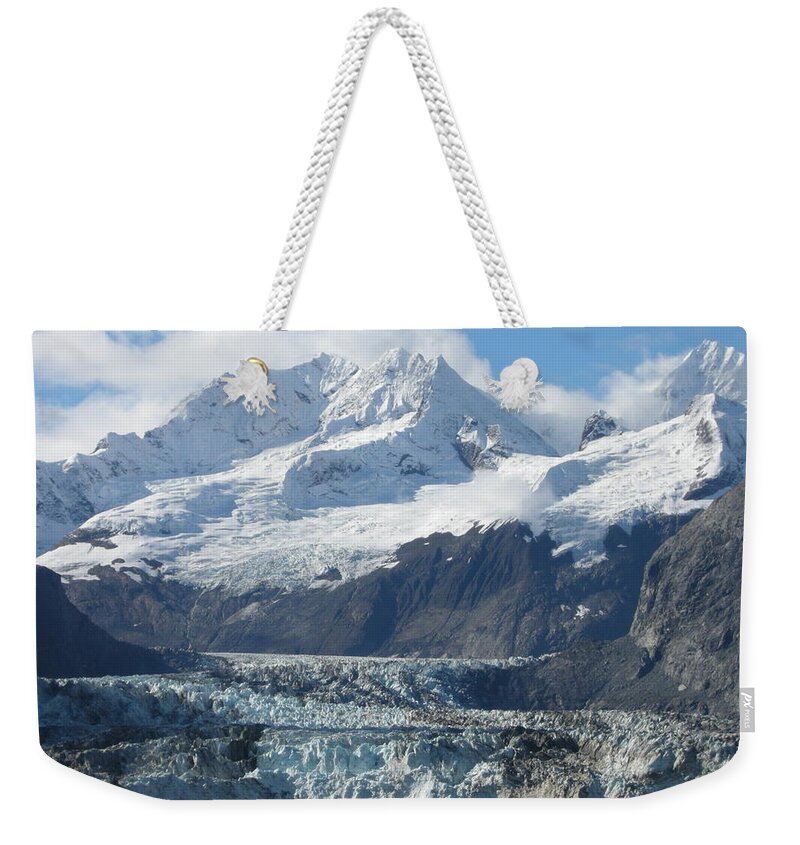 Alaska Weekender Tote Bag featuring the photograph Glacier Bay by Quwatha Valentine