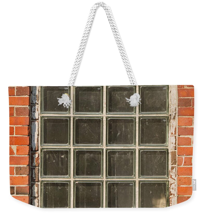 Window Weekender Tote Bag featuring the photograph Glass Block Window by Peter J Sucy