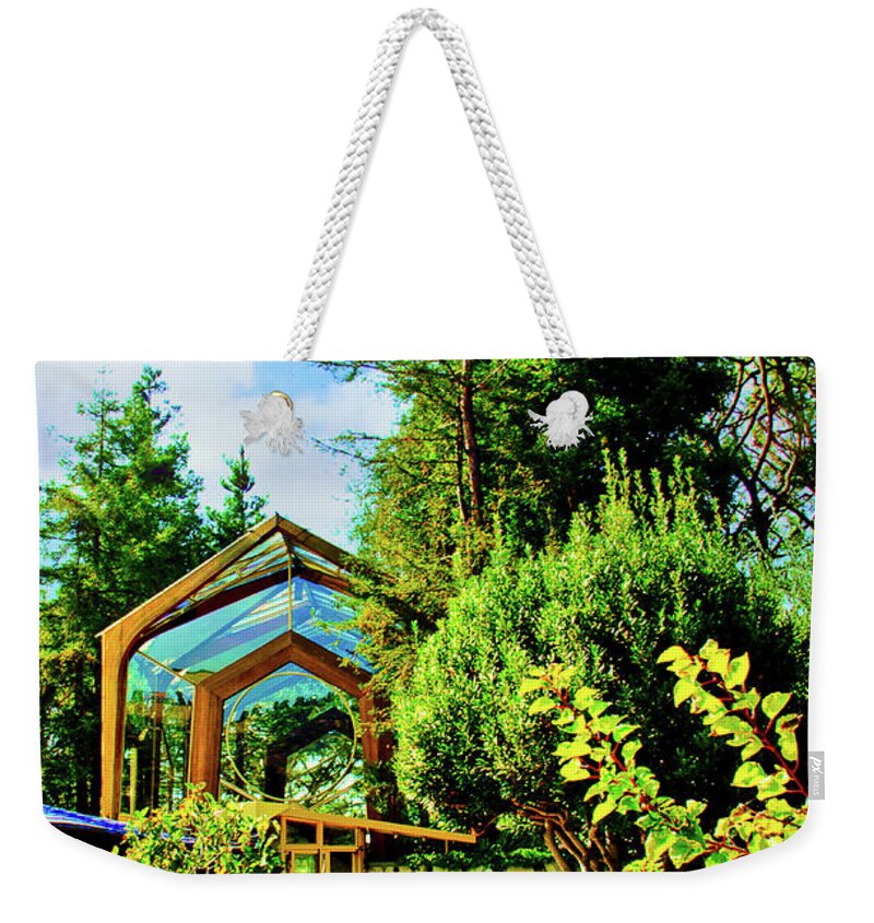 Chapel Weekender Tote Bag featuring the photograph Glass Chapel by Joseph Hollingsworth