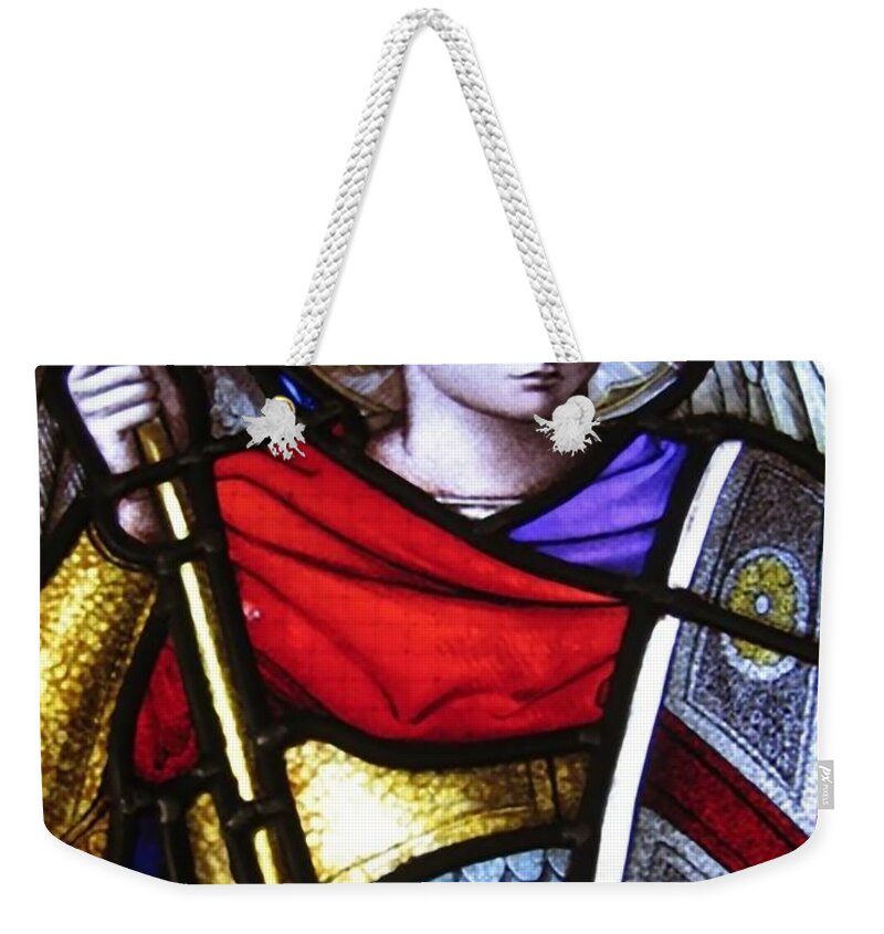 Cathedral Weekender Tote Bag featuring the painting Glass by Archangelus Gallery