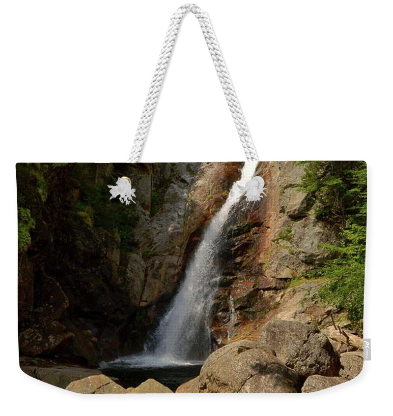 Waterfalls Weekender Tote Bag featuring the photograph Glen Ellis River at the Falls by Harry Moulton
