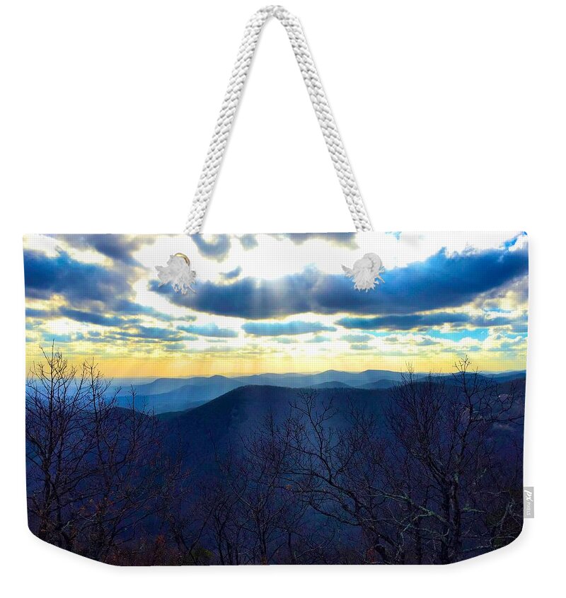 Landscape Weekender Tote Bag featuring the photograph Glory by Richie Parks