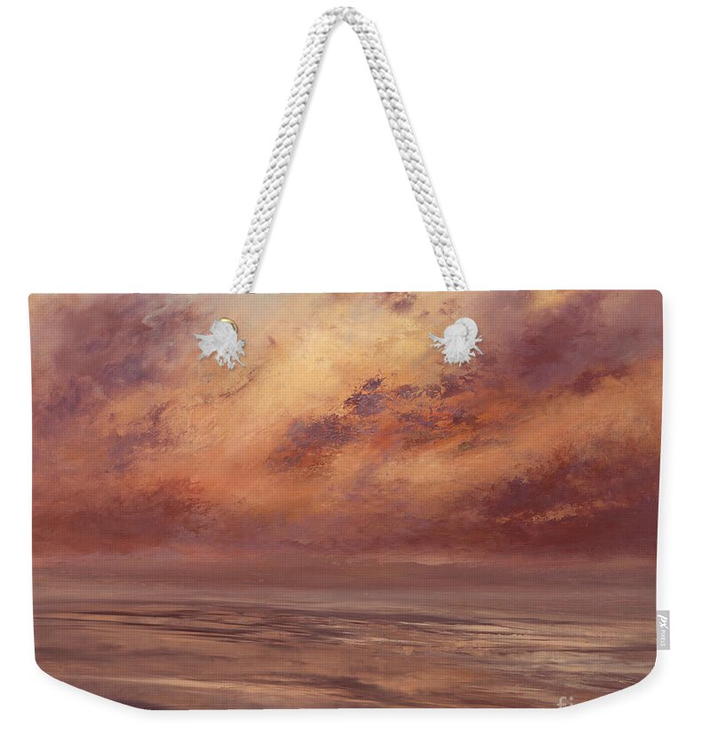 Oil Painting Weekender Tote Bag featuring the painting Glowing by Valerie Travers