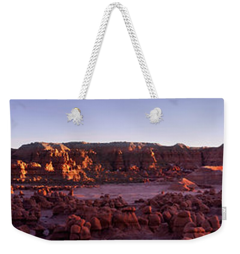 Utah Weekender Tote Bag featuring the photograph Goblin Valley by David Andersen
