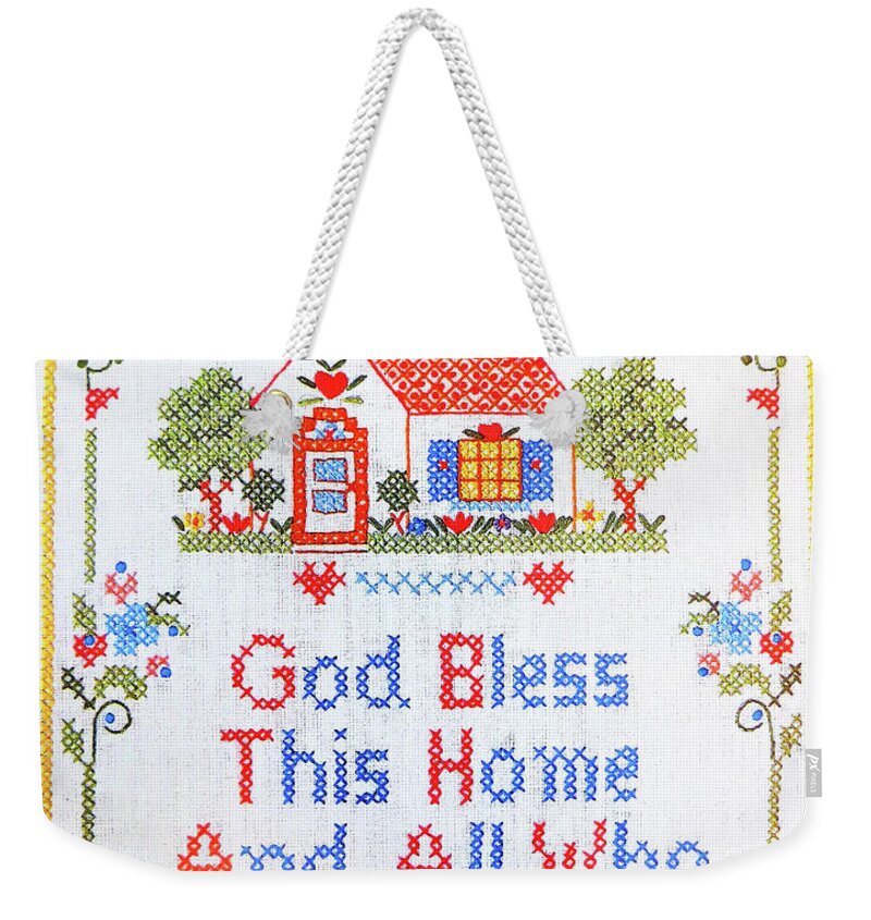 God Bless Weekender Tote Bag featuring the photograph God Bless This Home by Munir Alawi