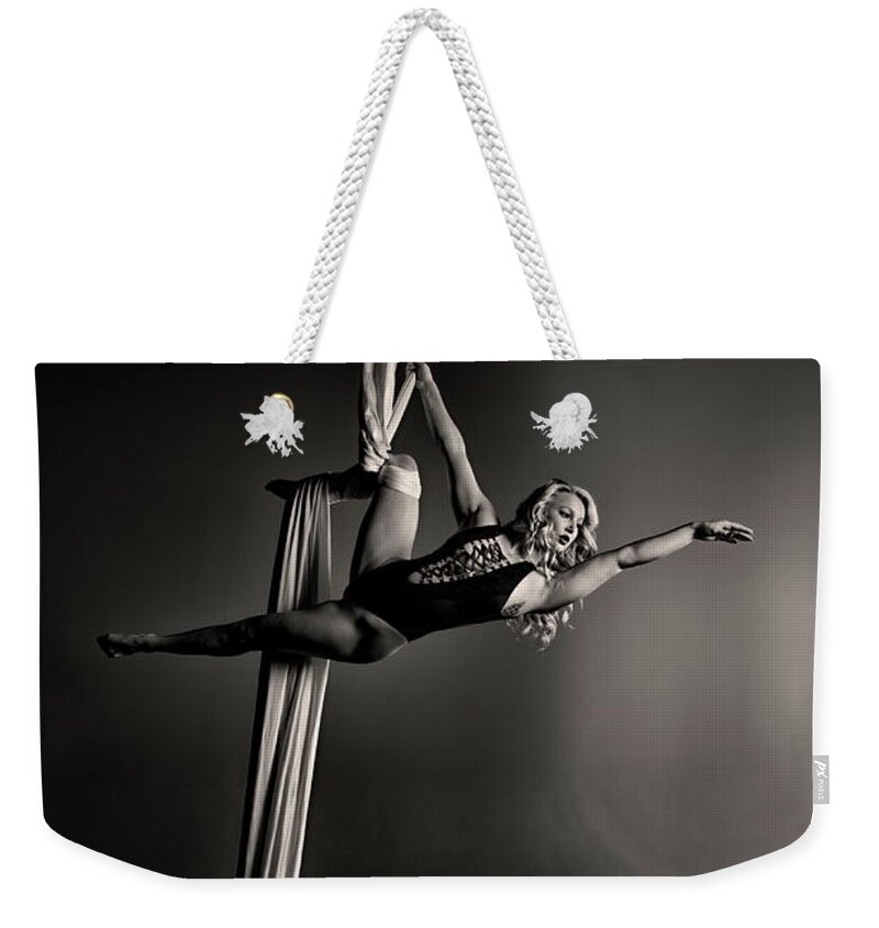 Dance Weekender Tote Bag featuring the photograph Going Big by Monte Arnold