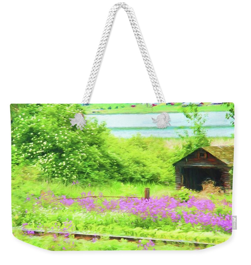 Spring Weekender Tote Bag featuring the photograph Going By by Kathy Bassett