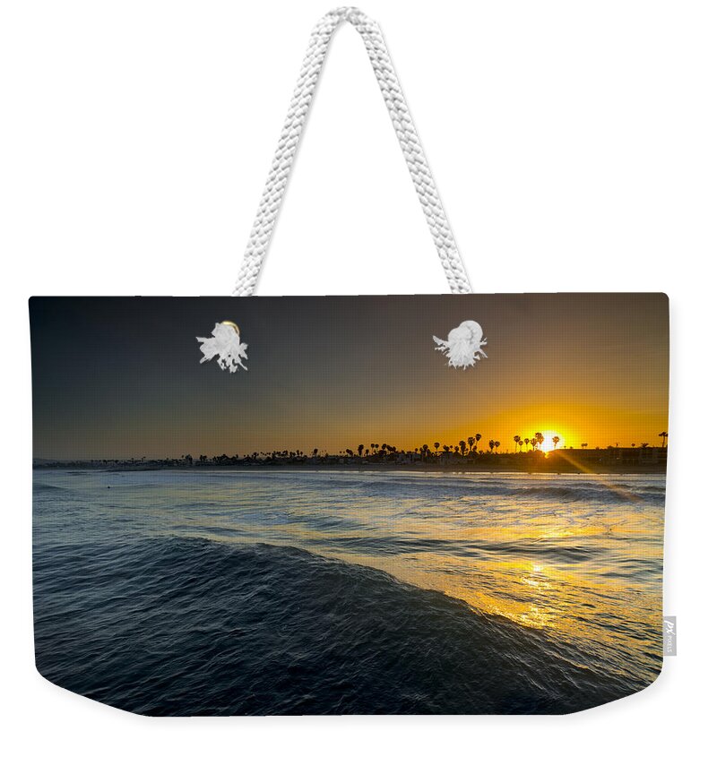 Sunrise Weekender Tote Bag featuring the photograph Gold Morning by Sean Davey