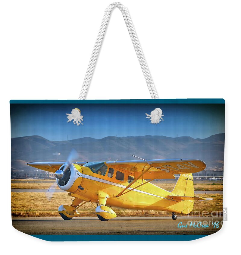 Airplane Weekender Tote Bag featuring the photograph David Bole's Classic Howard by Gus McCrea