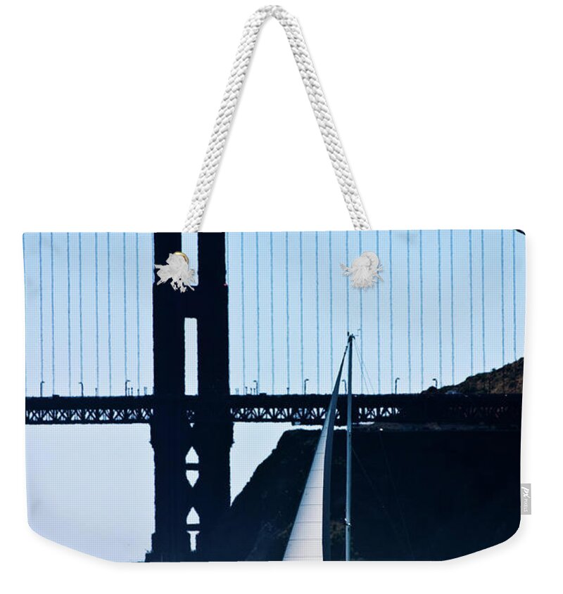 San Francisco Weekender Tote Bag featuring the photograph Golden Gate Bridge by John Greco
