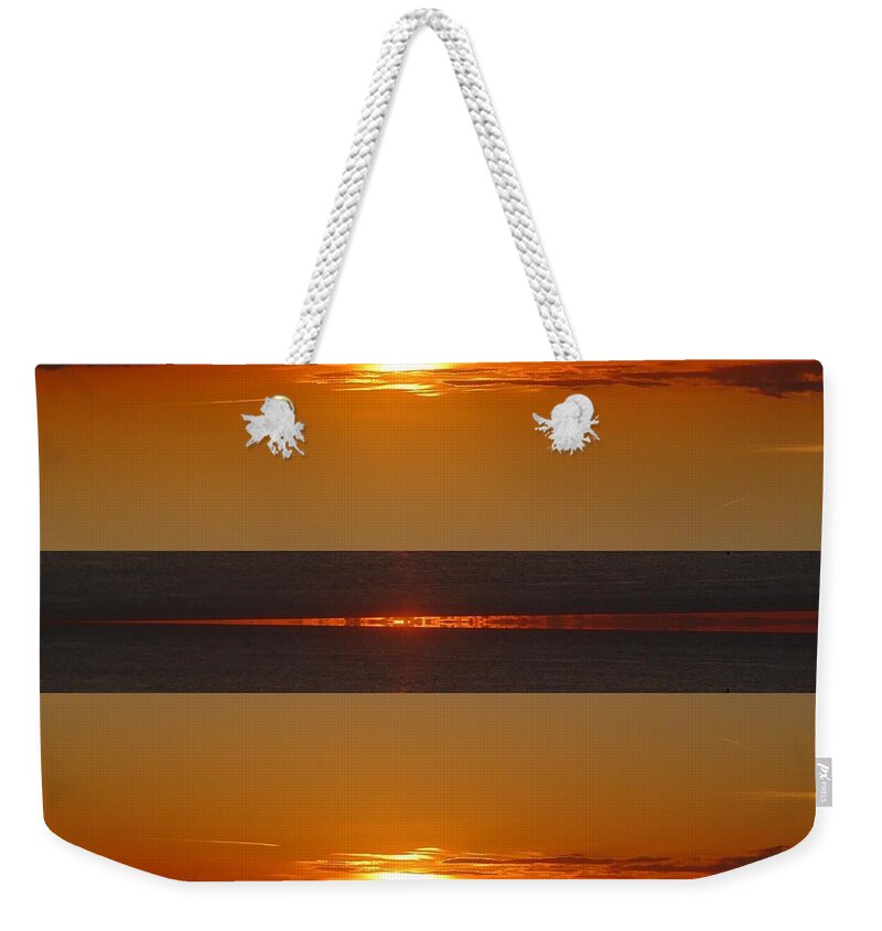 Golden Weekender Tote Bag featuring the photograph Golden Hour by Nora Boghossian
