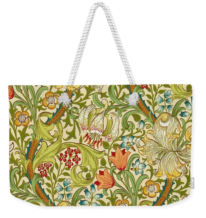 Golden Lily Chic Arts & Crafts Style Oilcloth Shop/Tote Bag William Morris 