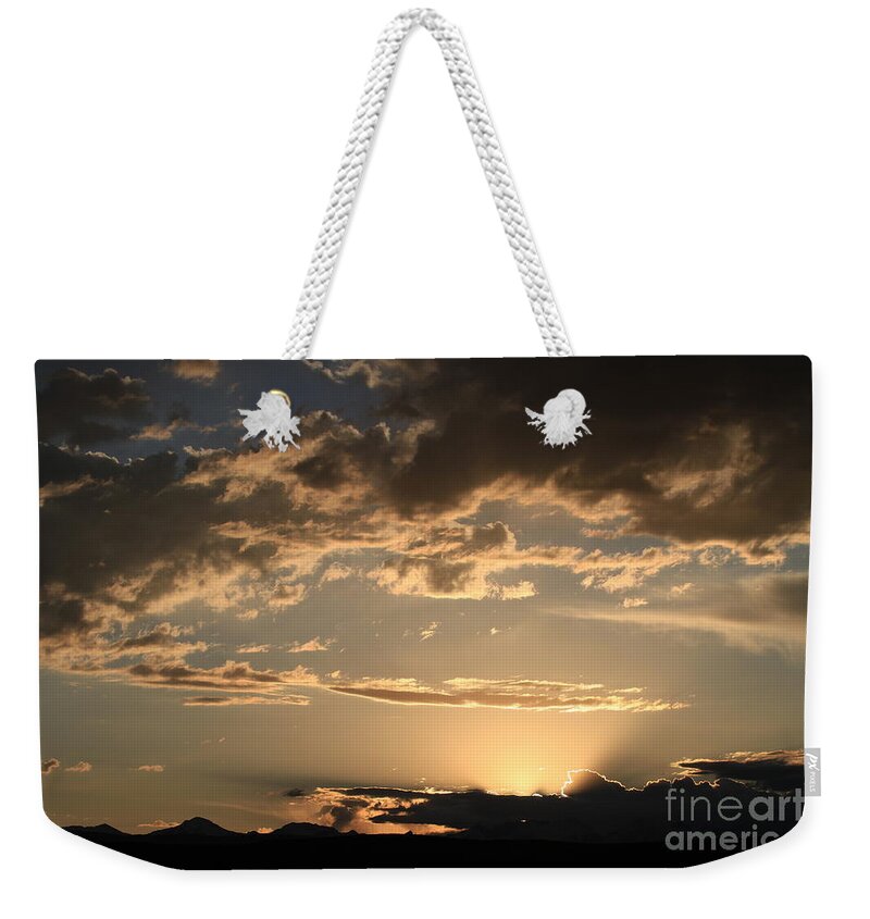 Sun Rise Weekender Tote Bag featuring the photograph Golden Morning by Edward R Wisell