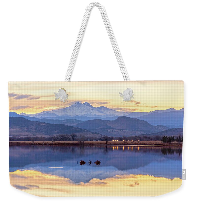 Scenic Weekender Tote Bag featuring the photograph Golden View by James BO Insogna