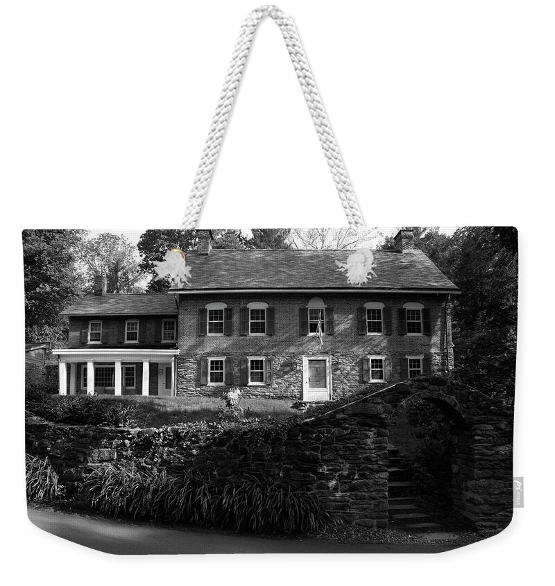 Landmark Weekender Tote Bag featuring the photograph Gomez Mill House in Spring by Jeff Severson