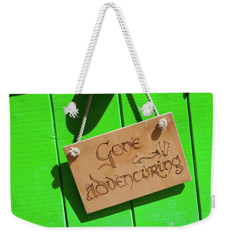 Hobbit Hole Weekender Tote Bag featuring the photograph Gone Adventuring by Helen Jackson