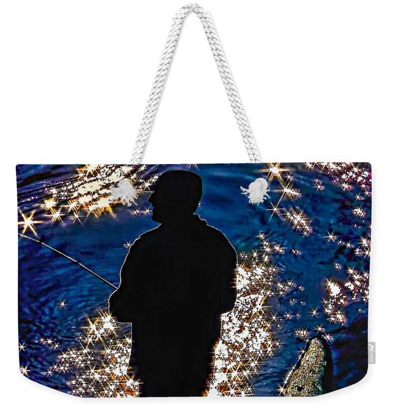 Fishing Weekender Tote Bag featuring the photograph Gone Fishing by Steve Harrington