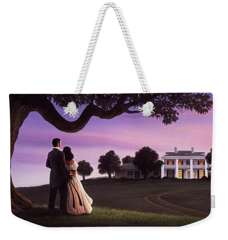 Gone With The Wind Weekender Tote Bag featuring the painting Gone With The Wind by Jerry LoFaro