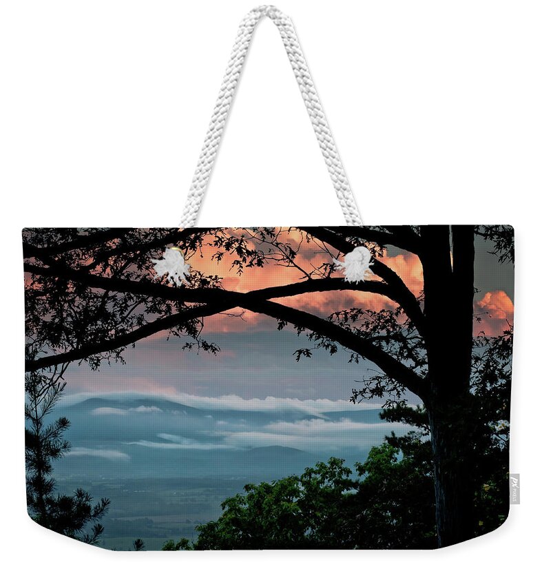 Sunset Weekender Tote Bag featuring the photograph Goodnight Valley 1 by Lara Ellis