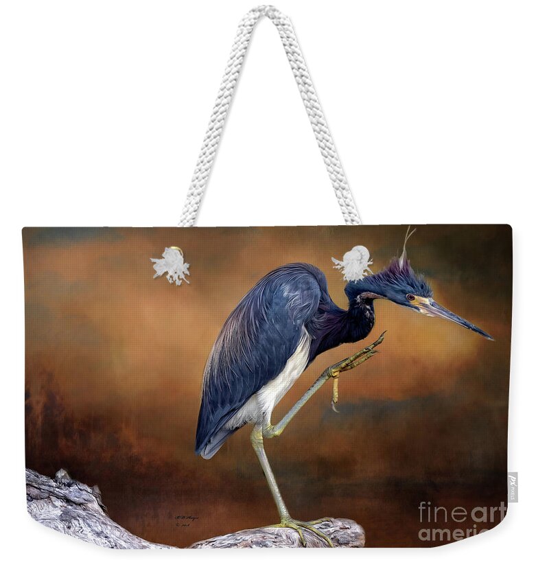 Birds Weekender Tote Bag featuring the photograph Gotta Scratch That Itch by DB Hayes