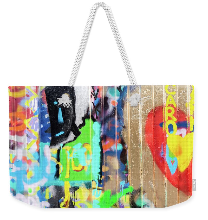 Graffiti Weekender Tote Bag featuring the photograph Graffiti 5 by Delphimages Photo Creations