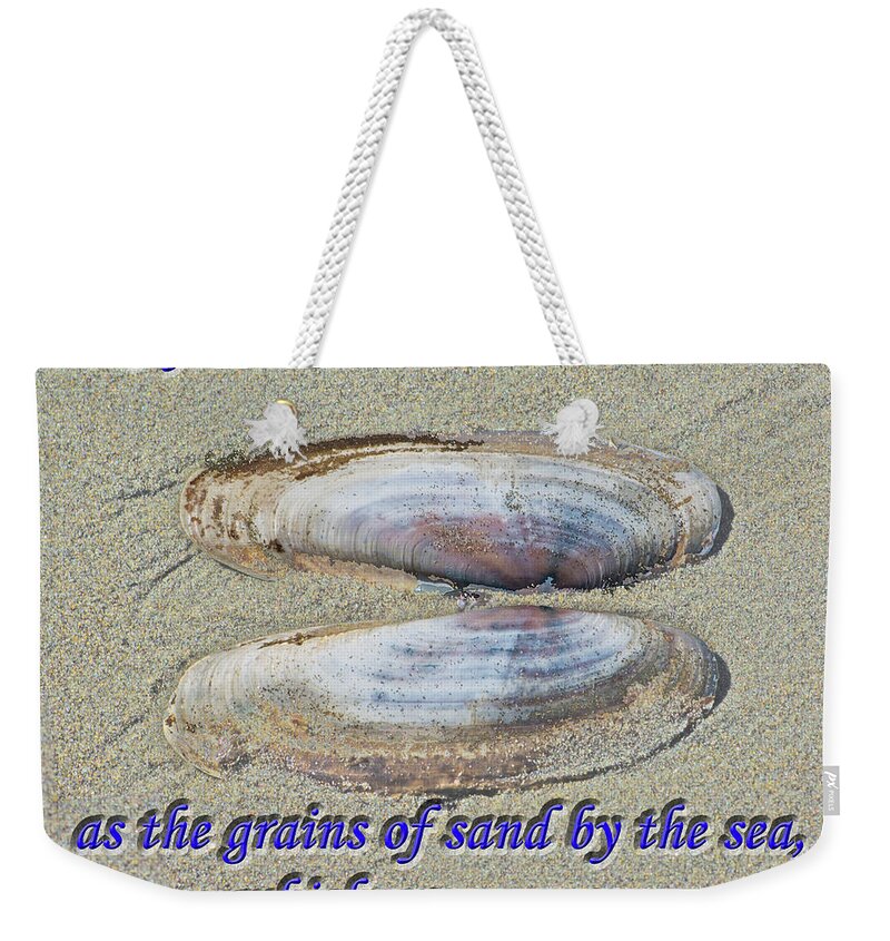 Sand Weekender Tote Bag featuring the photograph Grains of Sand by Tikvah's Hope