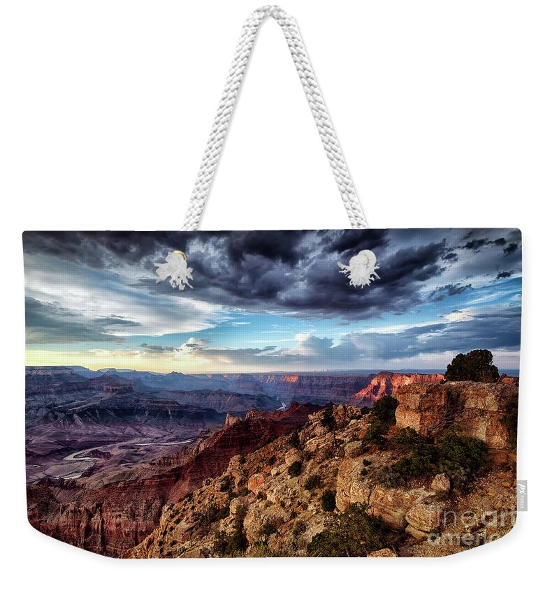 Grand Canyon Weekender Tote Bag featuring the photograph Grand Canyon South Rim Sunset by Alissa Beth Photography