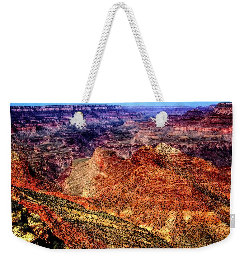Arizona Weekender Tote Bag featuring the photograph Grand Canyon Views No. 15 by Roger Passman