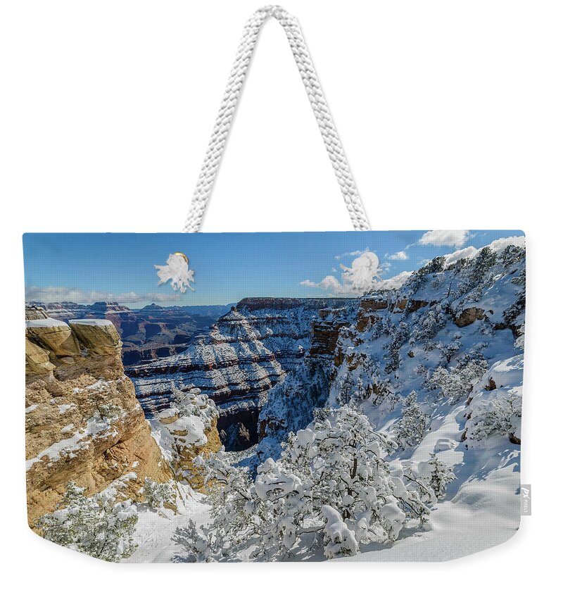 Grand Canyon Weekender Tote Bag featuring the photograph Grand Cayon by Mike Ronnebeck