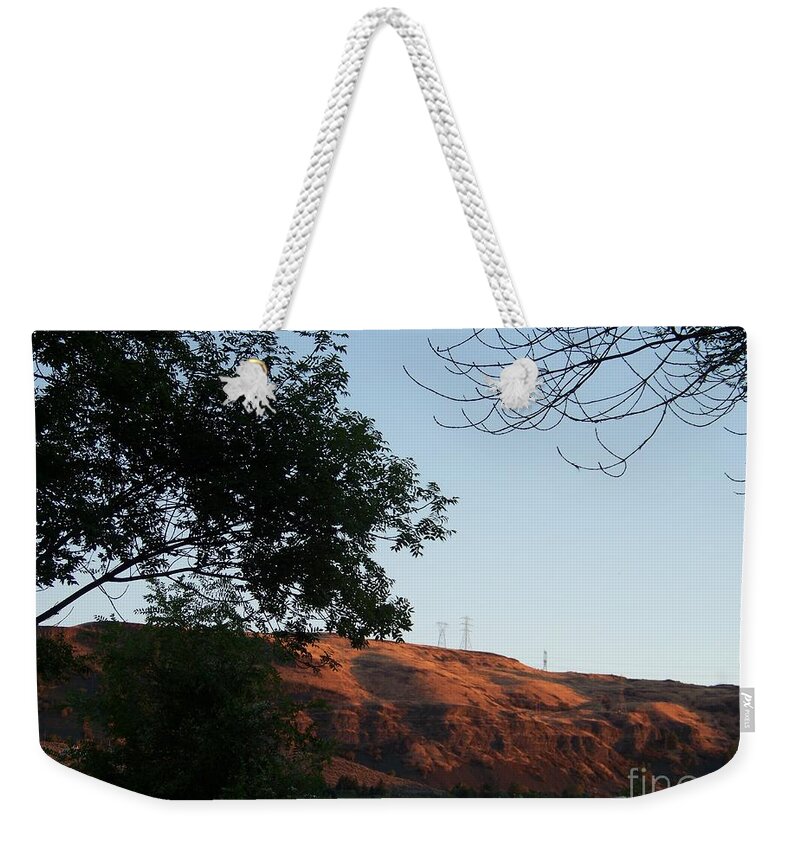 Grand Coulee Weekender Tote Bag featuring the photograph Grand Coulee at Sunset by Charles Robinson