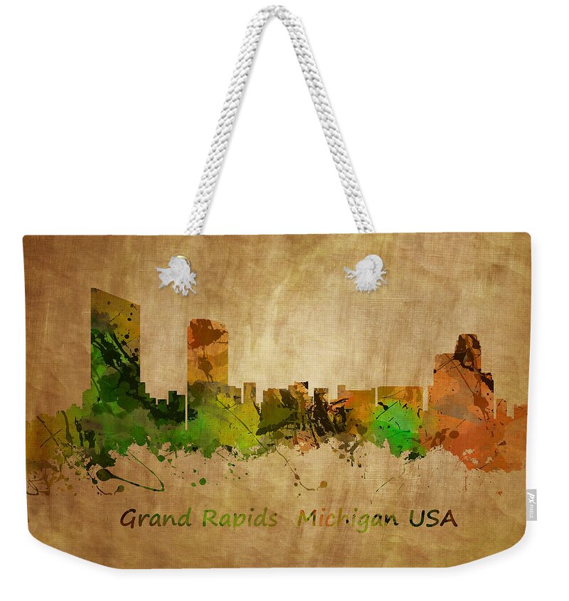 Grand Rapids Weekender Tote Bag featuring the photograph Grand Rapids Michigan by Chris Smith